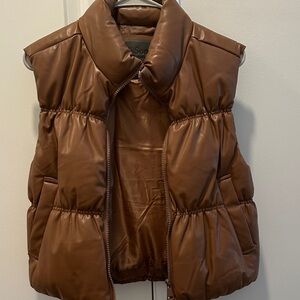 Brown Puffer Vest